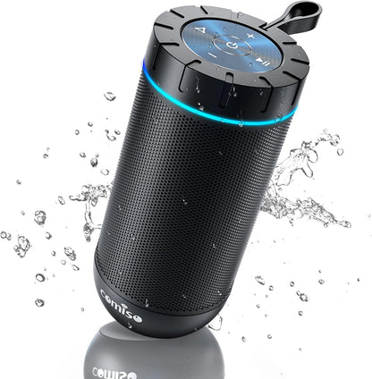 IPX5 Waterproof Bluetooth Speaker with 360° HD Surround Sound, Enhanced Bass, Wireless TWS Pairing, 24-Hour Playtime - Ideal for Home, Outdoor, Camping, and Beach Use, Perfect Birthday Gift