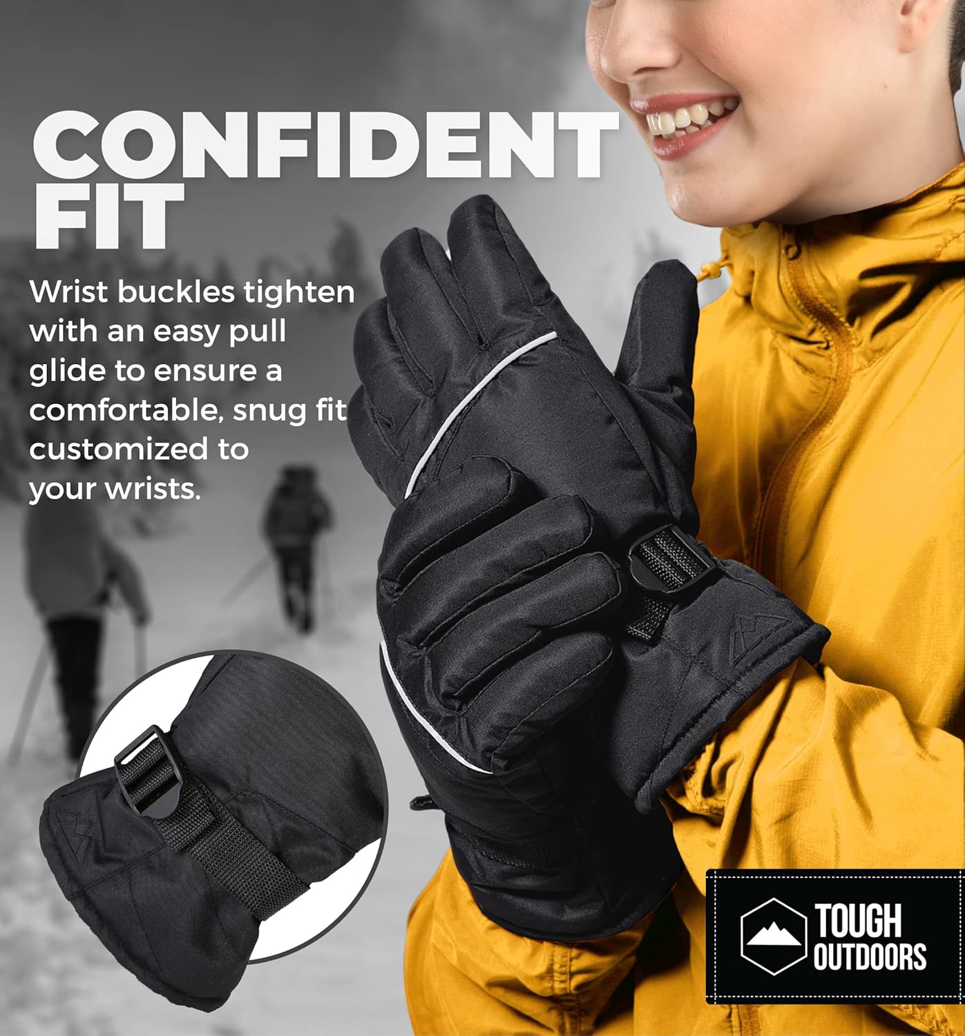 Premium Thermal Waterproof Ski Gloves for Men and Women - Insulated for Ultimate Winter Performance