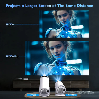 Transform Your Home Entertainment with the HY300 Pro: Android 11 4K Portable Projector Featuring Dual WiFi & Bluetooth 5.0